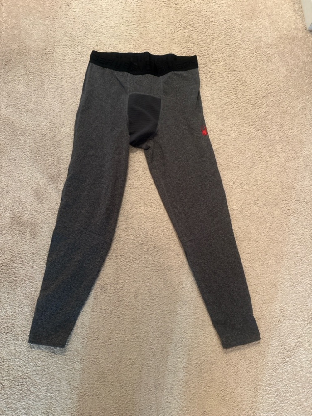 Spyder Active ProWeb Compression Leggings Gray Size Large